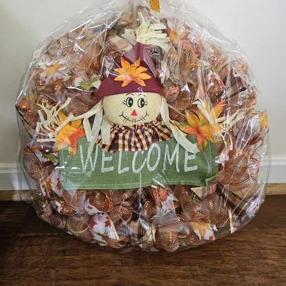 Fall Deco Mesh Wreath - Picture 4 of 4
